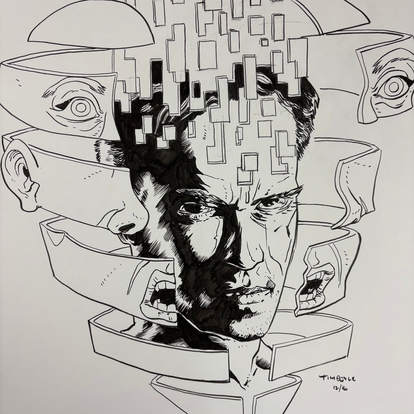 "Total Recall" original art (set)