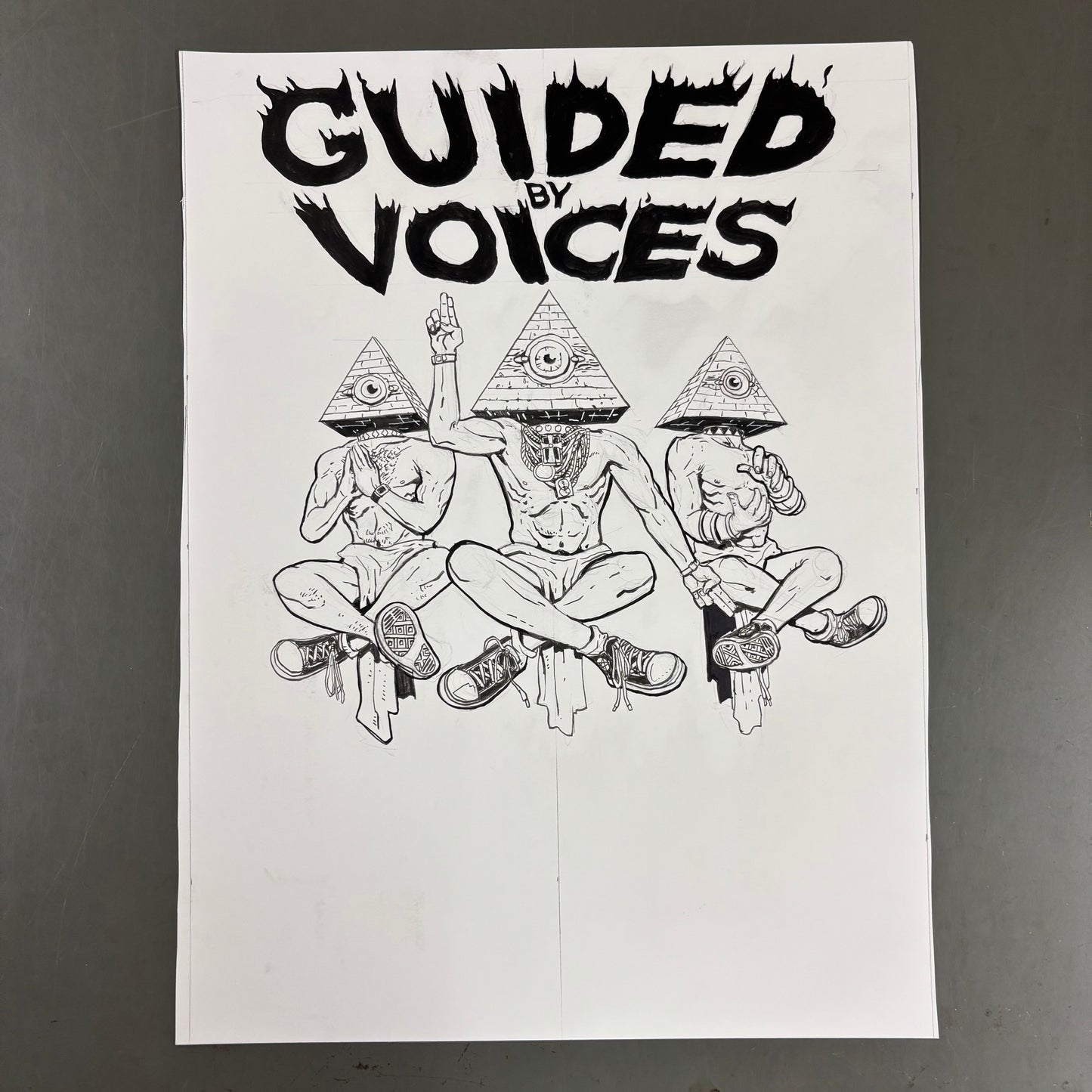 "Guided by Voices" gig poster original art