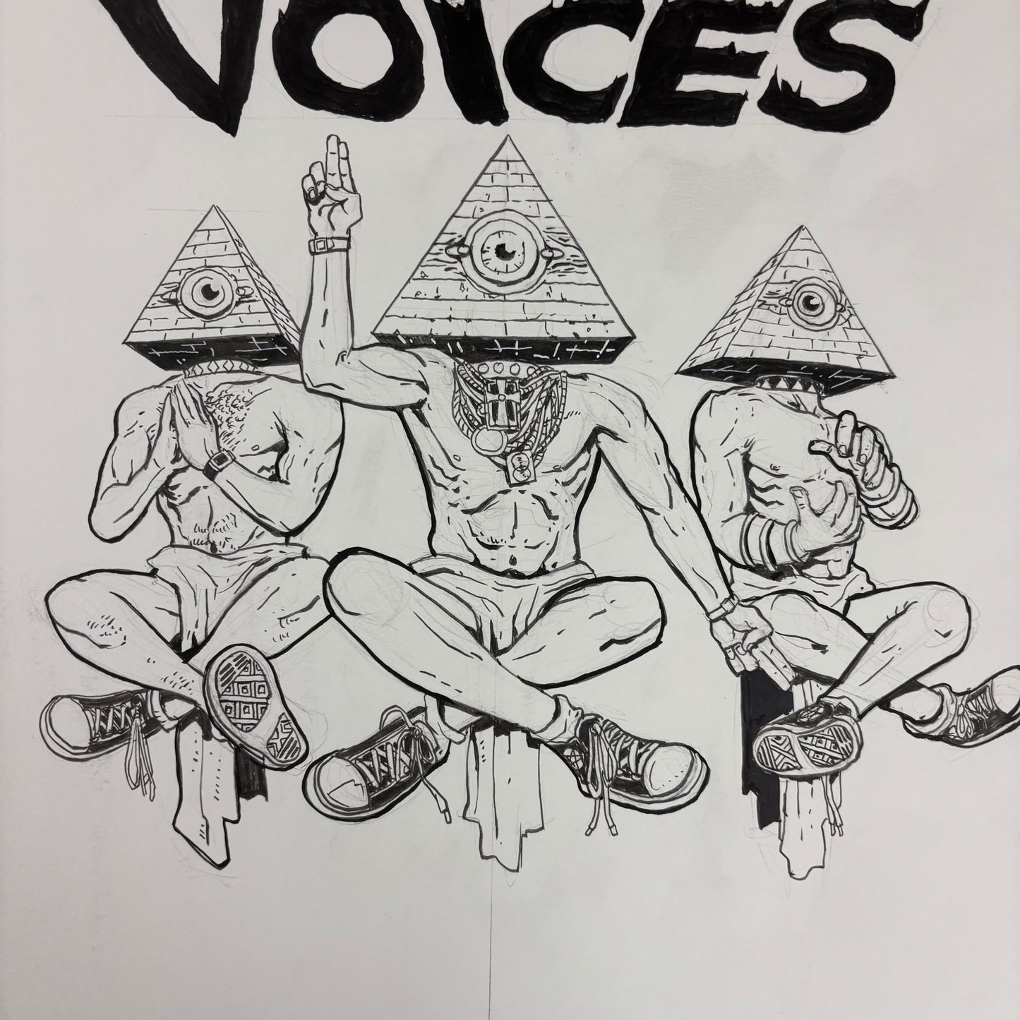 "Guided by Voices" gig poster original art