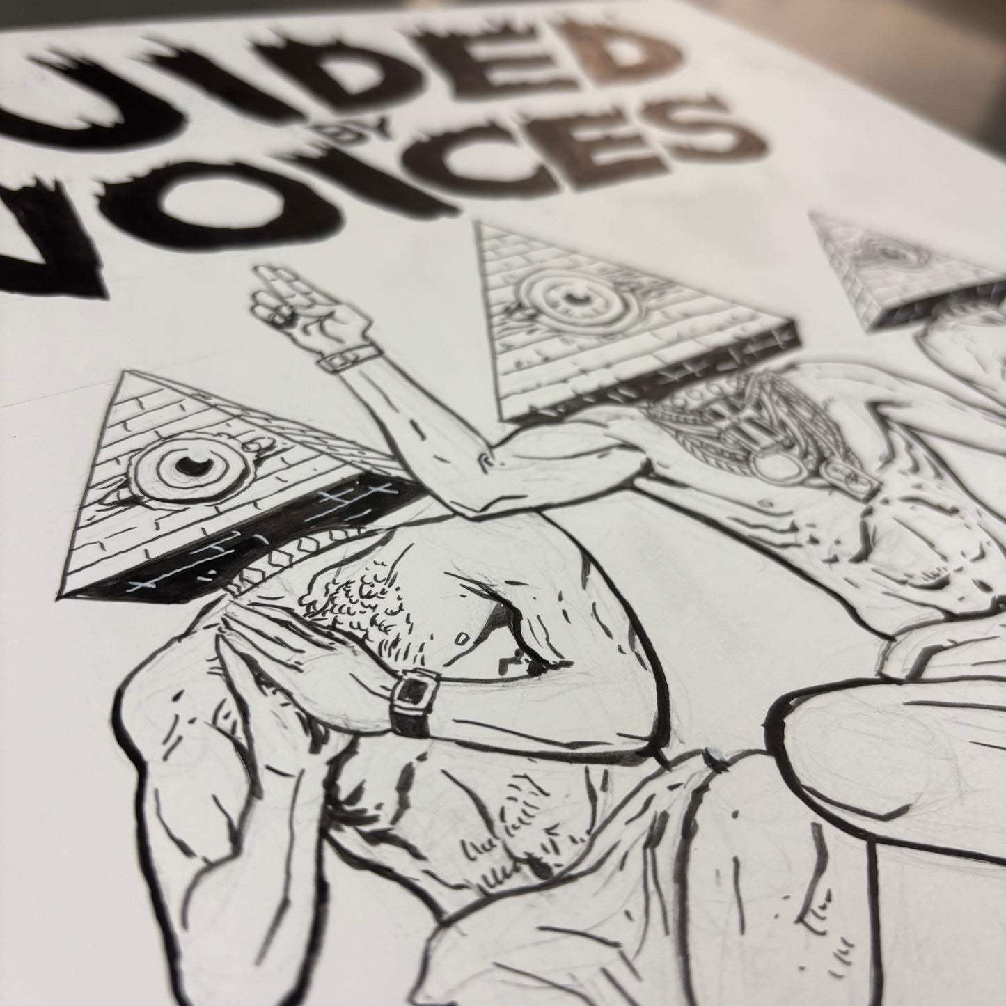 "Guided by Voices" gig poster original art
