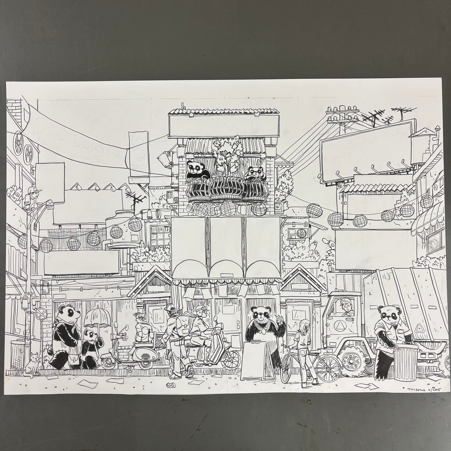 Governor's Ball 2015 gig poster original art