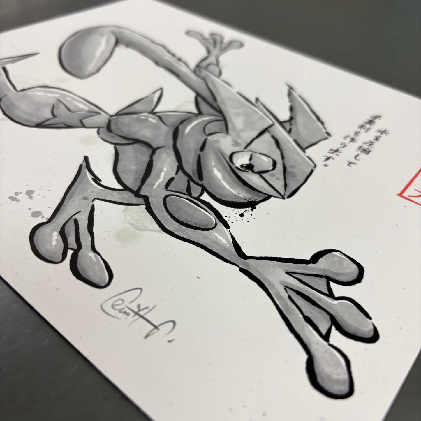 Greninja Gyotaku