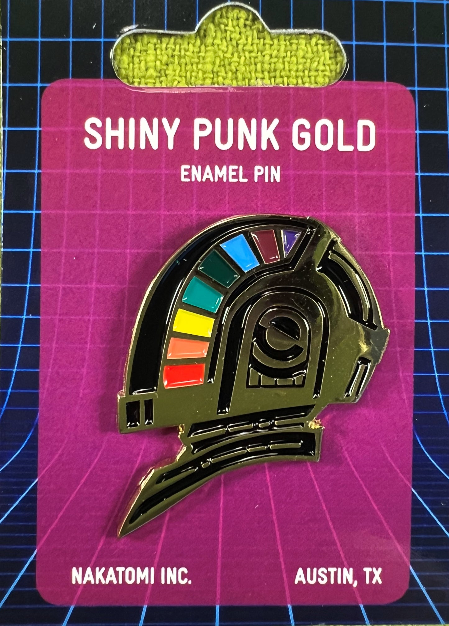 Shiny Punk Gold Enamel Pin