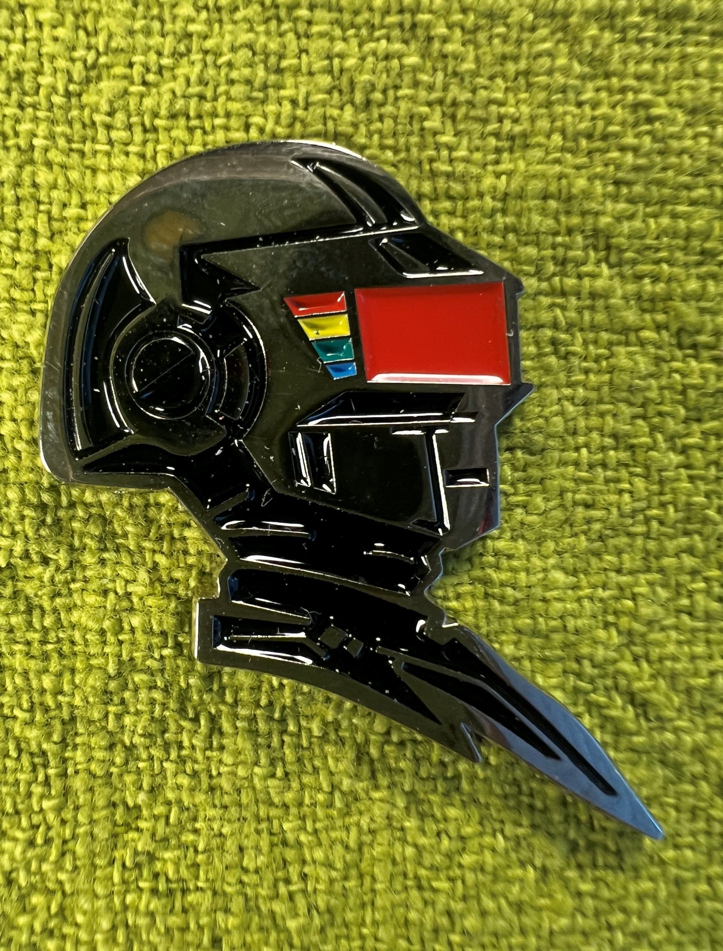 Shiny Punk Silver Enamel Pin