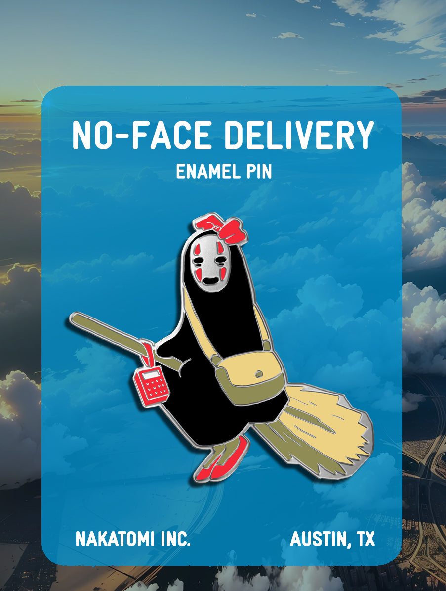No-Face Delivery Enamel Pin