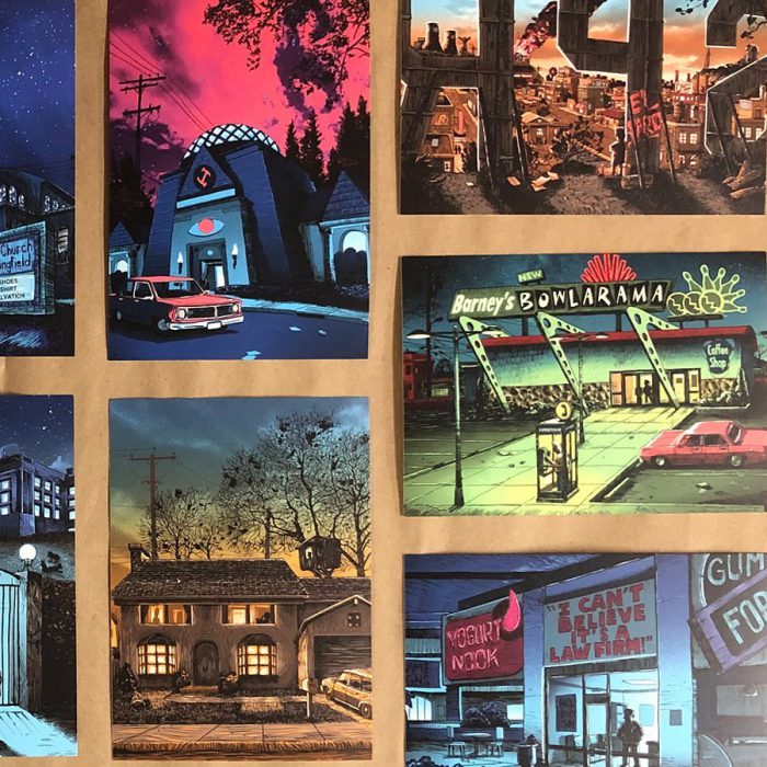 Springfield Postcard Set
