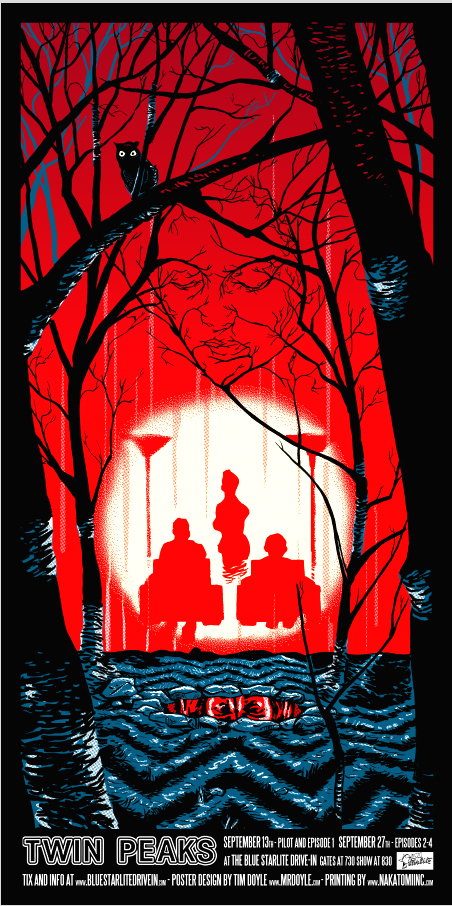 Twin Peaks print from the Blue Starlite- now available!