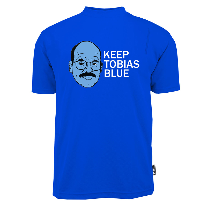 KEEP TOBIAS BLUE! Shirt from Aye Jay!
