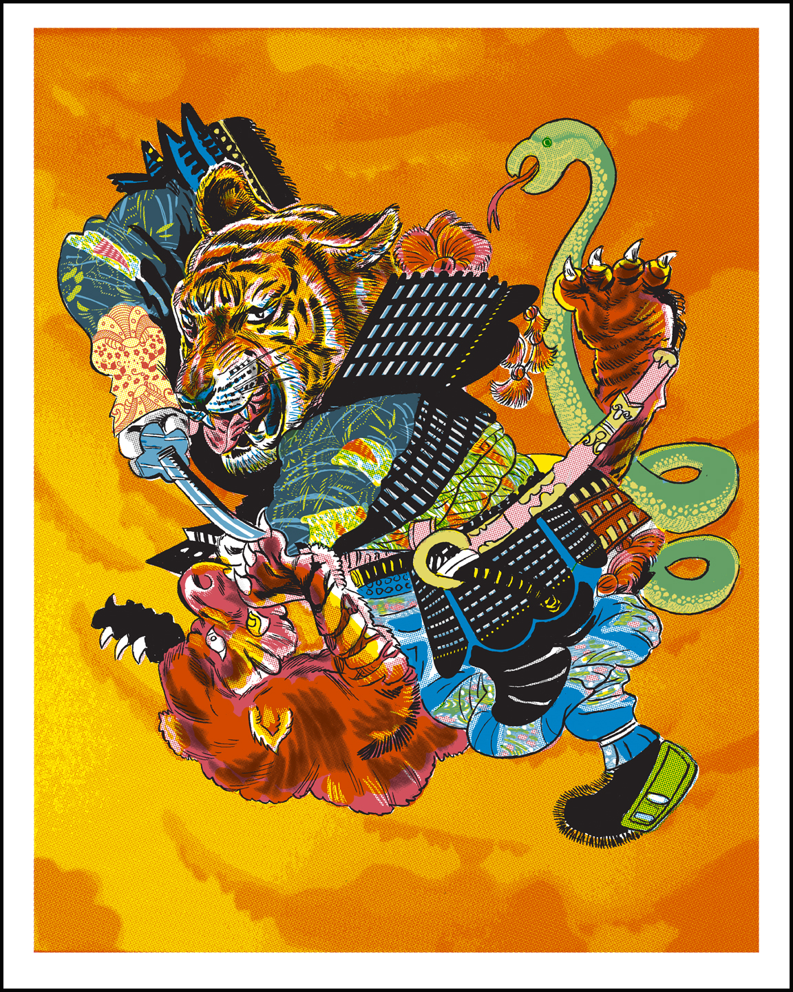 THURSDAY IN AUSTIN!-  “Animarupurinto No Hitobito” by Dave Lamplugh- Prints on-line on FRIDAY